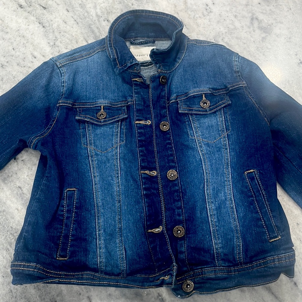 Copper key Jean jacket. Size large in girls. New only wore once
